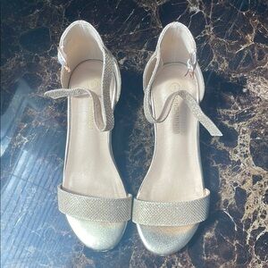 Elegant Gold Ankle Strap Sandals